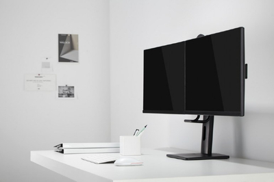 Qëndrim tavoline për monitorë Gembird MS-D2-01, për 2 monitorë 17"-27", VESA 75x75 100x100, i zi