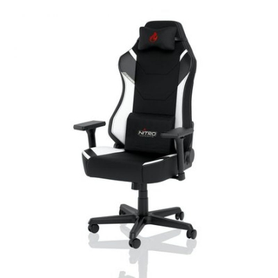 Karrige gaming Nitro Concepts X1000, krahë 3D, deri 135 kg, e zezë e bardhë