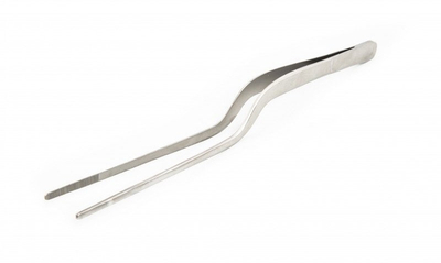 Кујнска пинцета 100% Chef Tweezers Forceps, 14cm, нерѓосувачки челик, сребрена