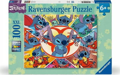 Puzzle Ravensburger Disney Stitch, 100 copa XXL, 2D, shumëngjyrësh