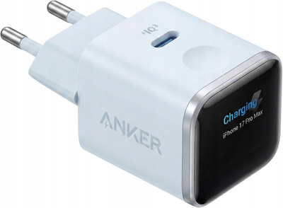 Karikues Anker Nano Charger 45W, GaN, 1x USB-C, blu pastel