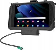 Mbajtëse aktive për tablet RAM Mounts RAM HOL SAM60CPU, për Samsung Tab Active5 Tab Active3 Tab Active2, me karikim GDS pogo, e zezë
