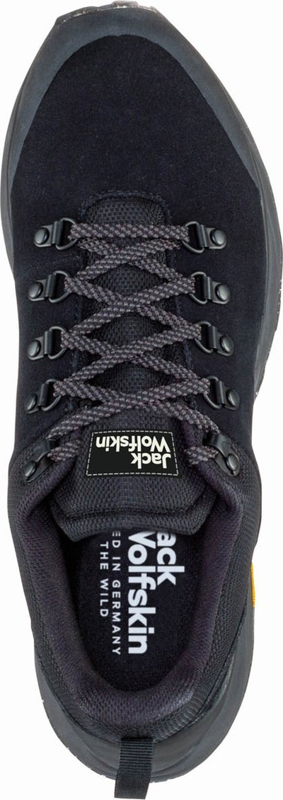 Këpucë shëtitje për burra Jack Wolfskin Terraventure Urban Low, lëkurë, taban Vibram, të zeza, nr 42
