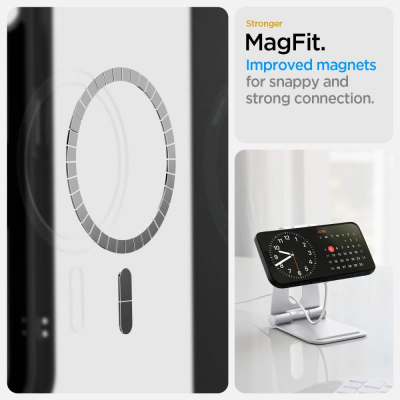 Заштитна маска за телефон Spigen Liquid Air MagFit за iPhone 16e, TPU, компатибилна со MagSafe, црна мат