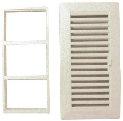 Kapak ajrosjeje G Adjustable Recessed Grille 13.3x26, kornizë ABS, i bardhë