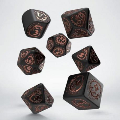 Set me zare Q-Workshop Dragons, i zezë/i kuqërremtë