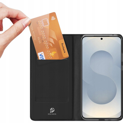 Мрежница за телефон DUX DUCIS за Samsung Galaxy S25 Ultra S25 Plus S25 Edge S24 S25 FE, ПУ кожа, тип паричник