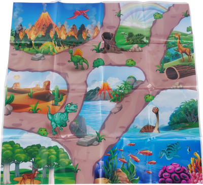 Set lodrash figurina dinozaurësh, shumëngjyrësh