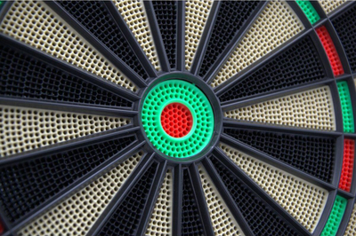 Dartboard elektronik Enero 47 cm, ekran LED, me shumë lojëra, i zi