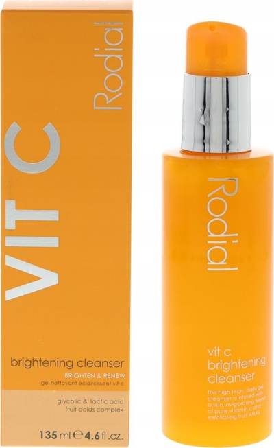 Ppreparat за чистење лице Rodial Vitamin C Brightening Cleanser, 135ml, со витамин C, за посјајна кожа