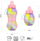 Shishe uji e palosshme NILS NC4102, silikoni, pa BPA, gri