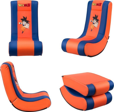 Karrige gaming Subsonic Junior Rock'n Seat Dragon Ball Z, ergonomike, palosëse, portokalli blu