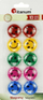 Magnete për tabelë me emotikone, 29mm, set 10 copë, shumëngjyrëshe