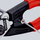 Gërshërë për tela çeliku Knipex, 190mm, doreza plastike, blu kuqe