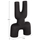 Dekor tavoline qeramike Mani 15,5x6x23,5Hcm (HM4642.02), zezë