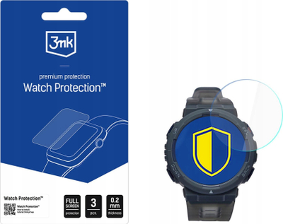 Mbështjellës ekrani 3mk FlexibleGlass për Xiaomi Amazfit Active Edge, 3 copë, transparent