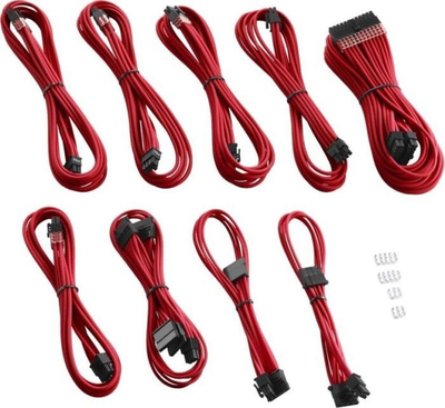 Сет кабли за напојување CableMod Pro CM-PCSR-FKIT-NKR-R, за Corsair RMi RMx, црвен