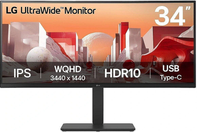 Monitor LG 34BA75QE-B, 34\", WQHD 3440 x 1440, i zi