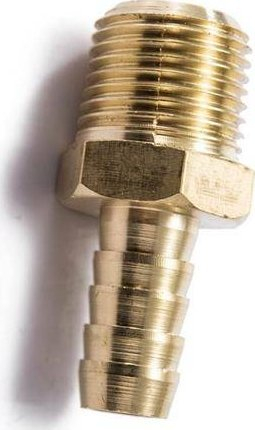 Lidhës bronzi për zorrë, 1/2" në 12mm, ngjyrë bronzi