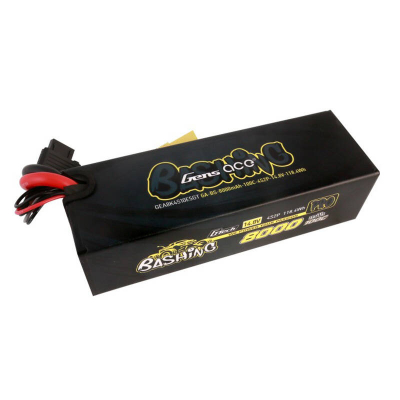 Bateri LiPo Gens Ace Bashing, 8000mAh, 14.8V 100C 4S2P, e zezë