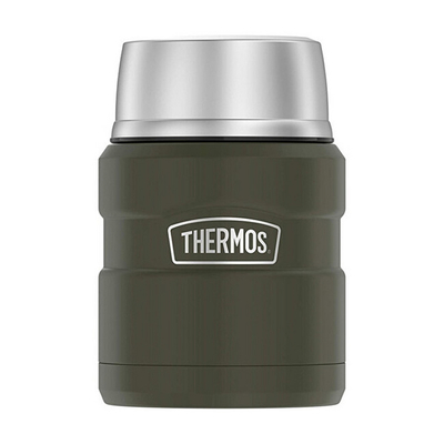 Termos ushqimi me lugë të palosshme dhe filxhan Thermos z66758, i zi, 470 ml