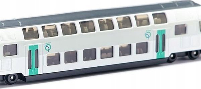 Lodër tren Siku 1791 Double-deck RATP, shkalla 1:87, me dy kate, i bardhë
