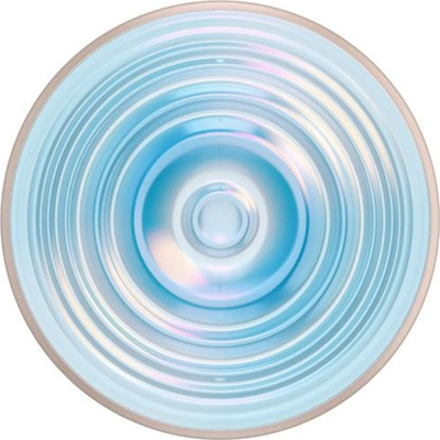 Mbajtëse telefoni PopSockets PopGrip Blue Ripple, kapje e sigurt, me valë, blu