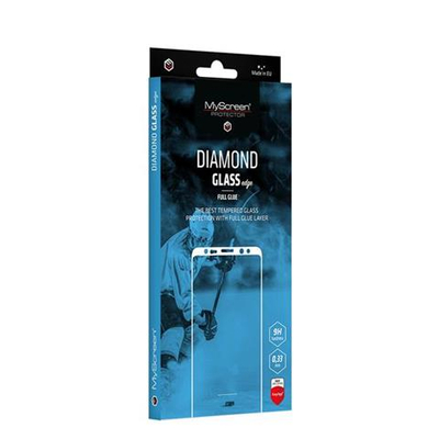 Xham mbrojtës MyScreen DIAMOND GLASS edge, Full Glue, 9H, i zi
