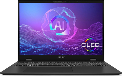 Laptop MSI Prestige 16 AI Evo B2VMG-012PL, 16" UHD+ OLED, Core Ultra 9, 32GB RAM 1TB SSD, gri