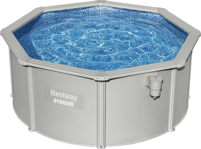 Базен со рамка Bestway Hydrium Pool Set, 300x120 cm, со пумпа за филтрирање, сив