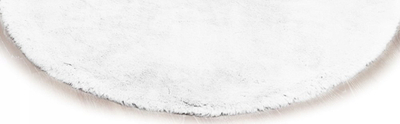Tapet rrethor Strado Round Rug Rabbit, 180x180 cm, i bardhë