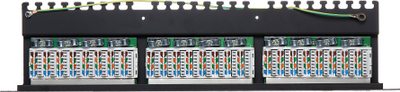 Patch panel Delta PP-24 RJ45, 24 porta, Cat 5e FTP, 1U, i zi