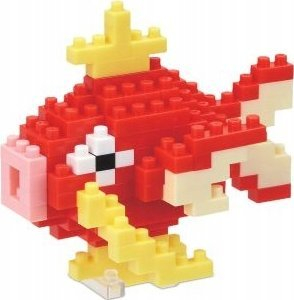 Set lodër ndërtimi Pokemon Nanoblock Magikarp, 120 pjesë, nivel 3, i kuq