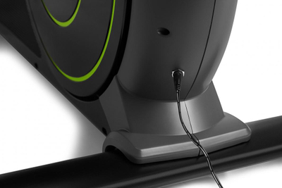 Biçikletë eliptike elektro-magnetike Zipro Dunk, iConsole +, e zezë / gjelbër