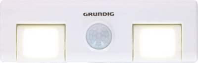 Lampë murale Grundig, dyshe, sensor lëvizjeje, e bardhë