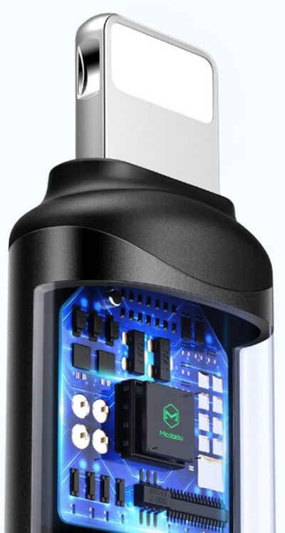 Përshtatës Mcdodo USB-C - Lightning, ngjyrë e zezë