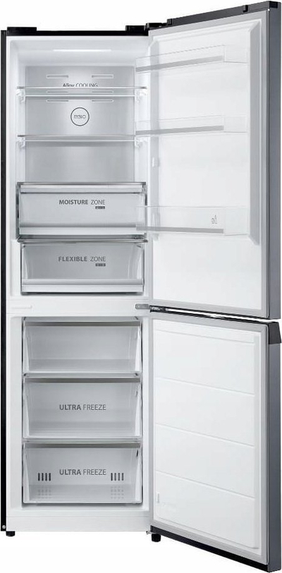 Комбиниран фрижидер Toshiba GR-RB449WE-PMJ06, замрзнувач долу, Alloy Cooling, инокс