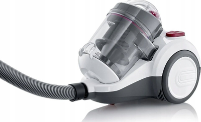 Правосмукалка Severin CY 7088, без кеса, канистер, бела и црвена