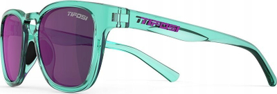 Syze dielli Tifosi Smirk Aqua Shimmer, lente polikarbonat, 100% UV, ngjyrë aqua vjollcë