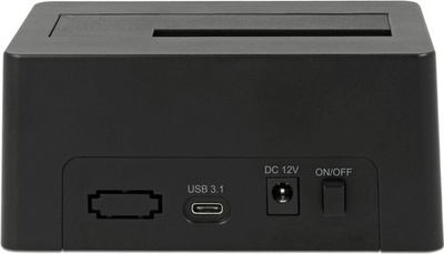 Dok stacion për HDD DeLOCK 63958, 2.5"/3.5", USB 3.1 Gen 2, i zi