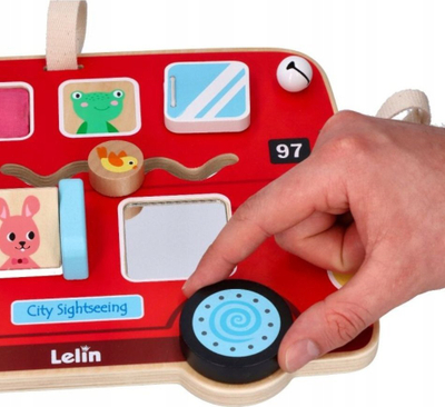 Lodër edukative Lelin Motor Skills Board, për foshnje 1+, shumëngjyrëshe