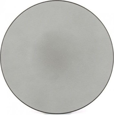 Pjatë e sheshtë Revol Equinoxe, 28 cm, porcelan, gri