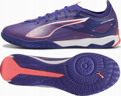 Këpucë futsalli Puma Ultra Match IT M për burra, taban për sallë, ngjyrë vjollcë