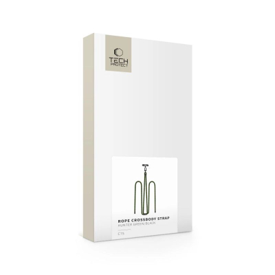Rrip crossbody për telefon Tech-Protect C7S, i rregullueshëm 78 cm, Hunter Green me të zezë