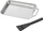 Set tiganësh skare HI BBQ Grill Pan, 6 copë, çelik inoks, argjendtë