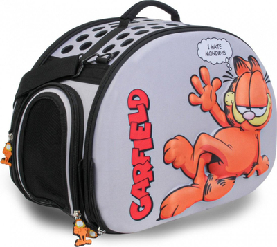 Çantë transporti për mace Garfield, 43x32x23cm, EVA 3D, gri