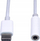 Адаптер аудио PremiumCord USB C во 3,5mm, DAC чип, 10cm, бел