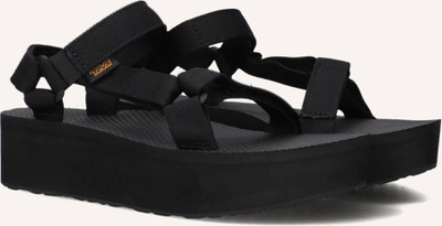 Sandale femrash Teva Flatform Sandal Slim, platformë e lartë, rezistente ndaj ujit, të zeza