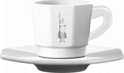 Set filxhanësh espresso Bialetti Moka, porcelan, set 4 copë, të bardhë