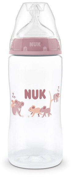 Biberon NUK First Choice Koala, 300ml, kontroll temperature, rozë